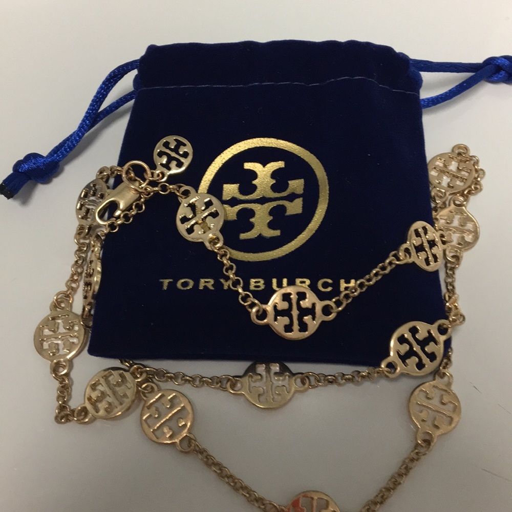 💐NWOT TORY BURCH MULTI STRAND LOGO BRACELET💐 - Picture 3 of 5